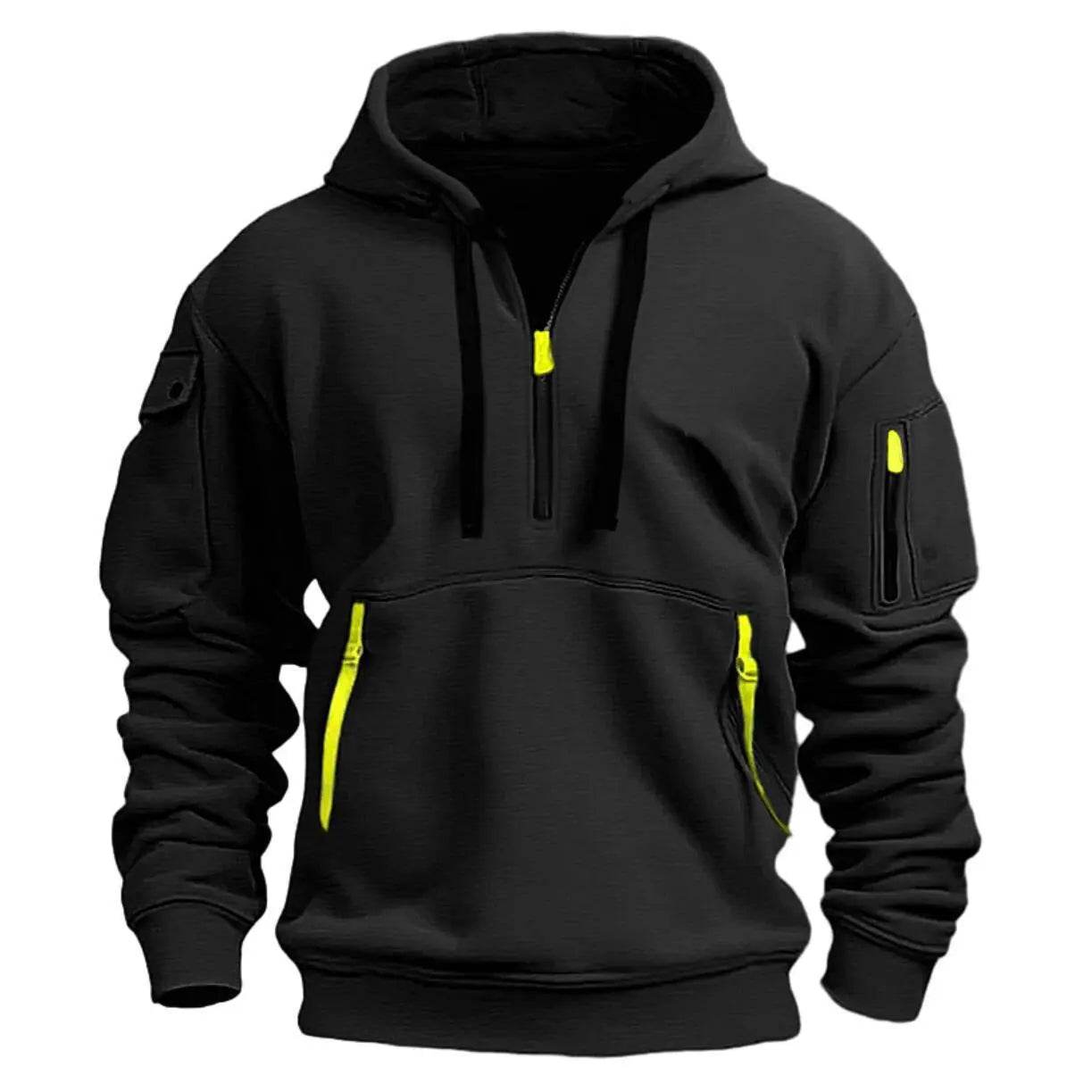Dropped Shoulder Hooded Sweatshirt - Fit2Great