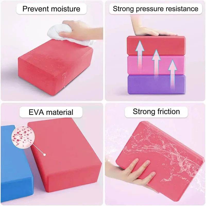 Fit2Great Body Shaping Yoga Block – EVA Foam for Balance & Support - Fit2Great
