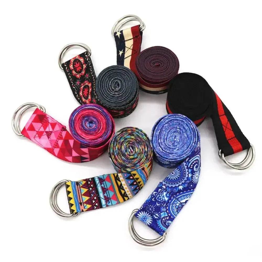 Multi-Colors Women Yoga Stretching Belt - Fit2Great