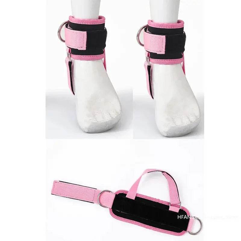 Pink Ankle Straps for Cable Machines Comfortable & Durable - Fit2Great