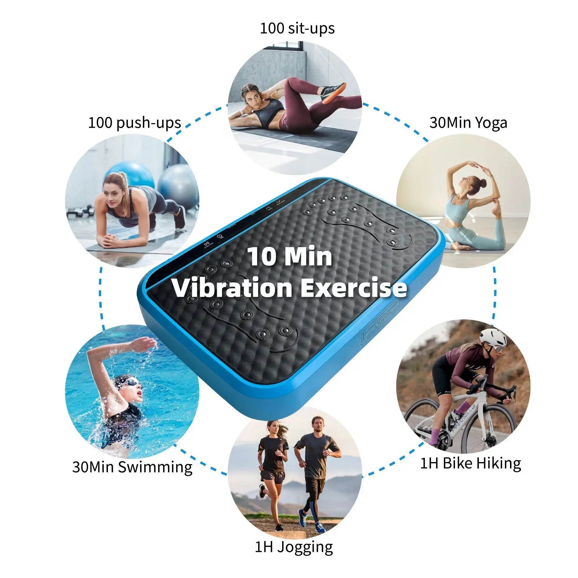 CoreVibe Vibration Plate – Home Workout Shaker Board with 120 Speed Levels - Fit2Great