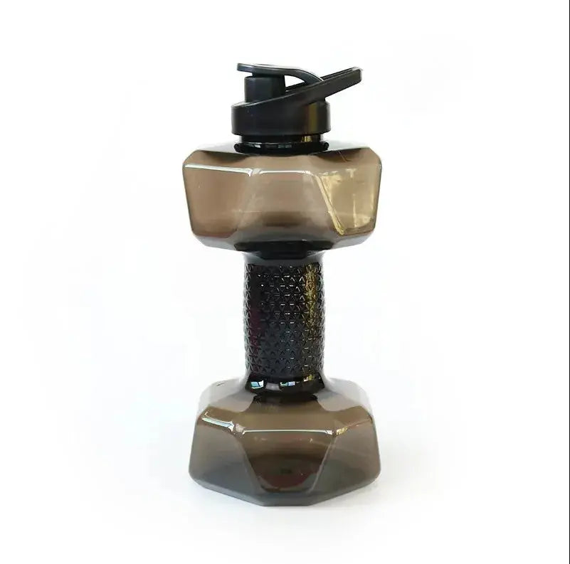 1pc 1500ml High Capacity Plastic Dumbbell Shaped Portable Water Bottle Creative Fitness Dumbbells Sport Bottle Fit2Great
