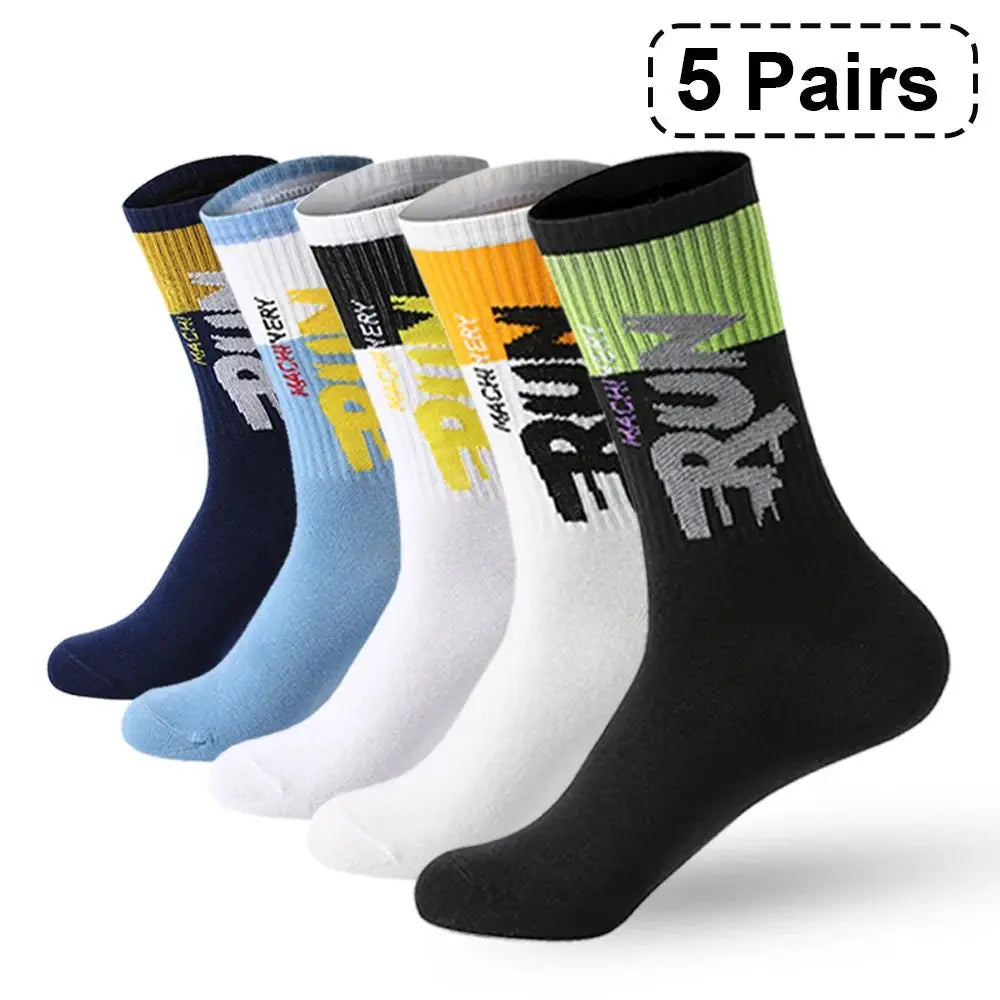 5 Pairs Organic Cotton Men’s Socks - Fit2Great