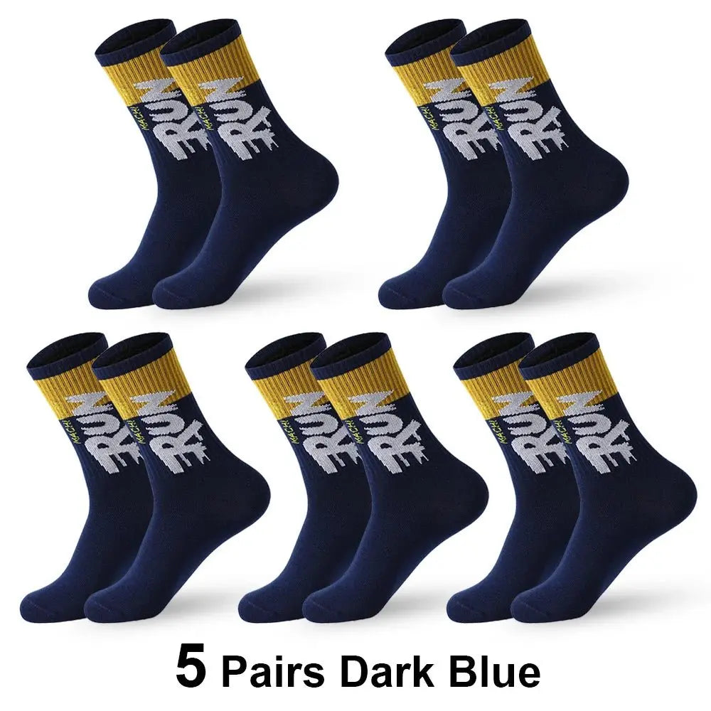 5 Pairs Organic Cotton Men’s Socks - Fit2Great