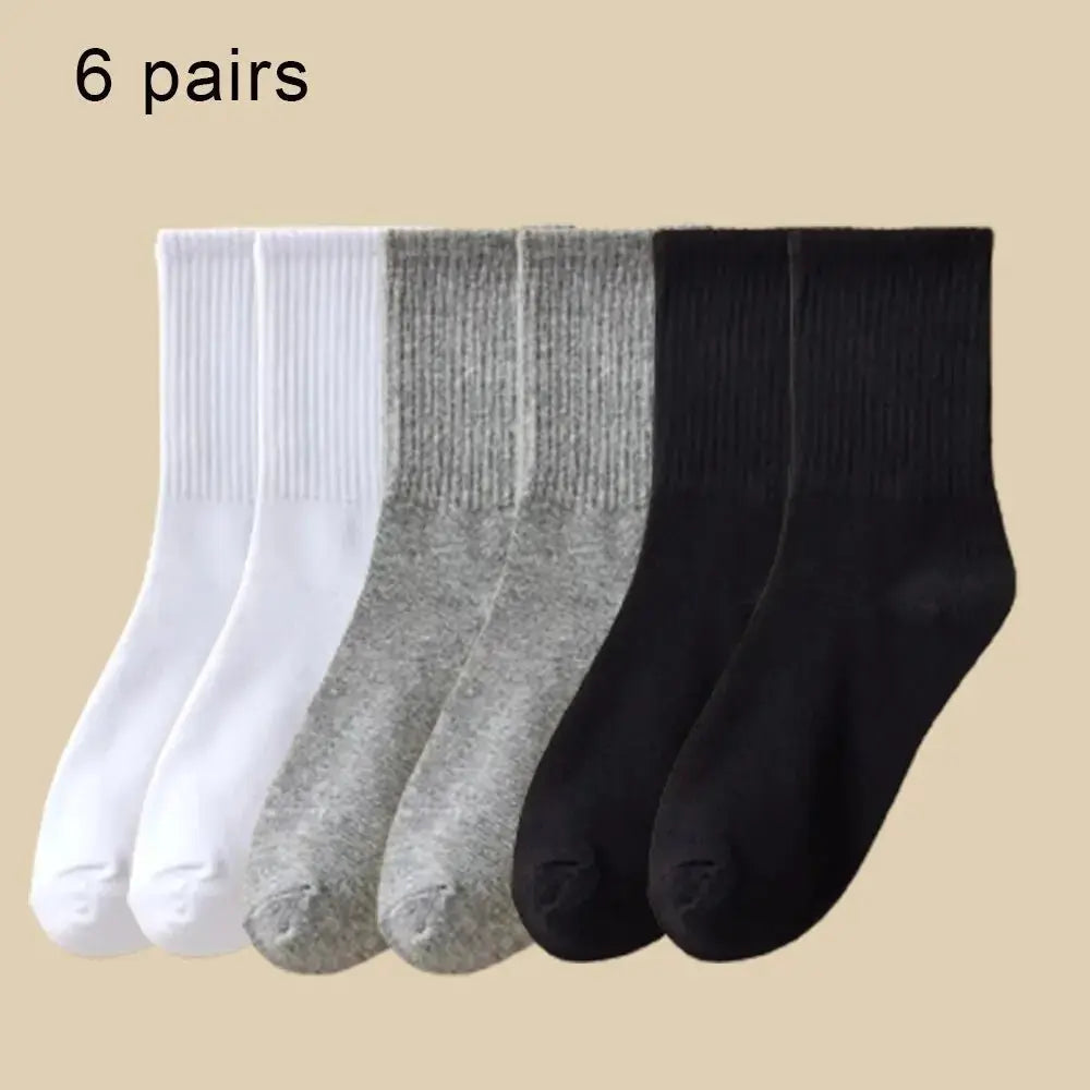 6 Pairs Women’s Mid Socks – Soft, Breathable & Comfortable - Fit2Great