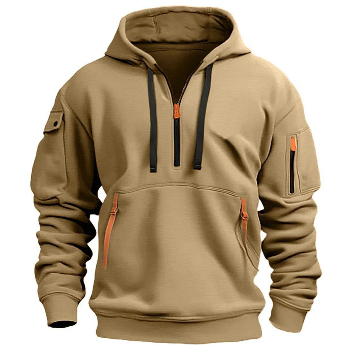 Dropped Shoulder Hooded Sweatshirt