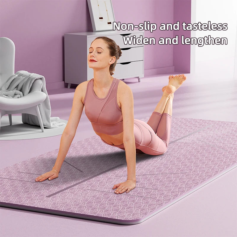 Position Line Yoga Mat