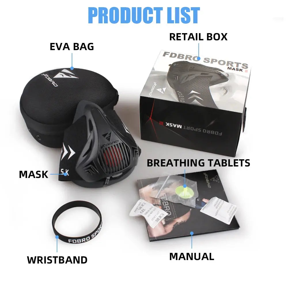 Altitude Training Mask | Adjustable Resistance Breathing Mask for Cardio Workouts