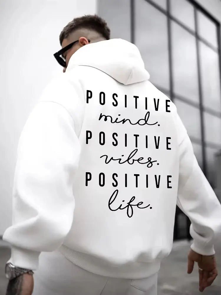 Autumn and Winter Fashion English Letter Printed Hoodie 100% Cotton High Quality Men's Casual Sports and Fitness Clothing Fit2Great