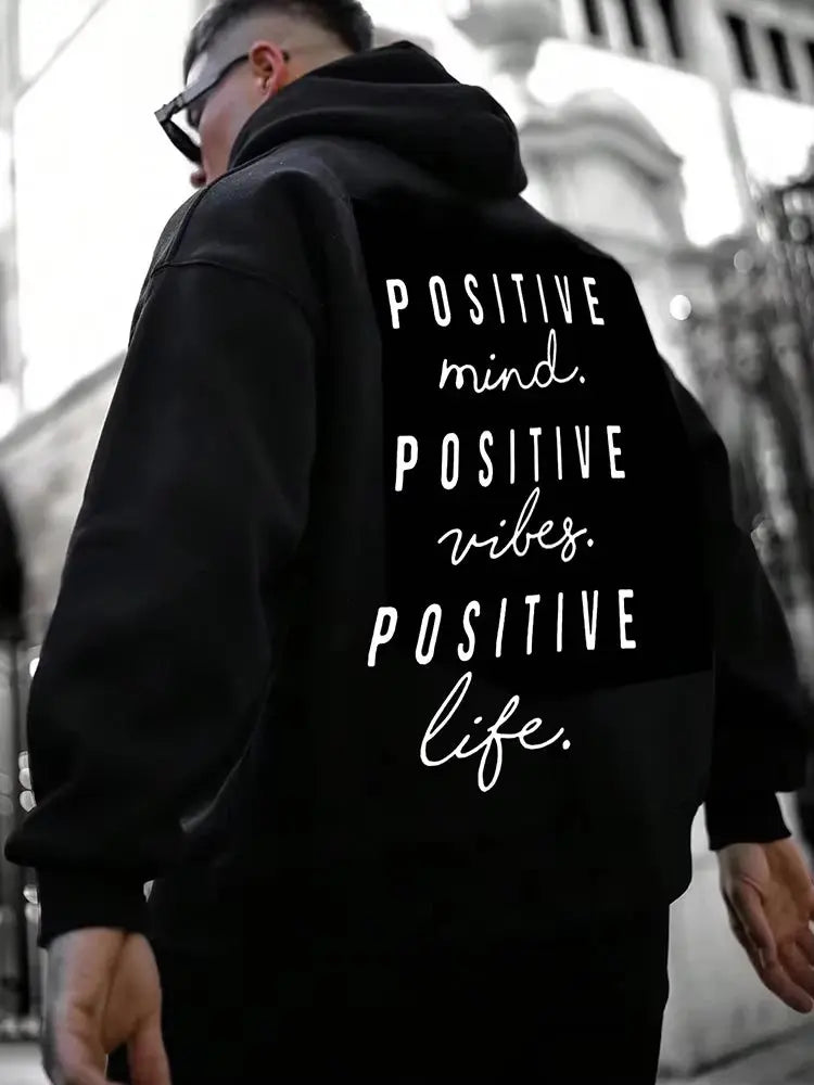 Autumn and Winter Fashion English Letter Printed Hoodie 100% Cotton High Quality Men's Casual Sports and Fitness Clothing Fit2Great