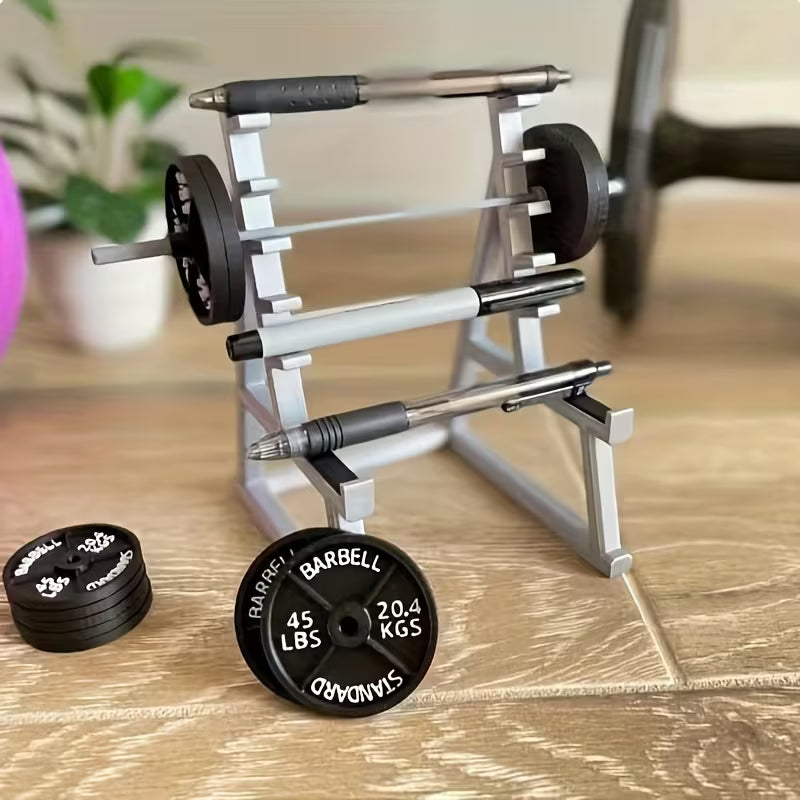 Barbell Desk Organizer & Phone Holder – Gym-Inspired Office Accessory Fit2Great
