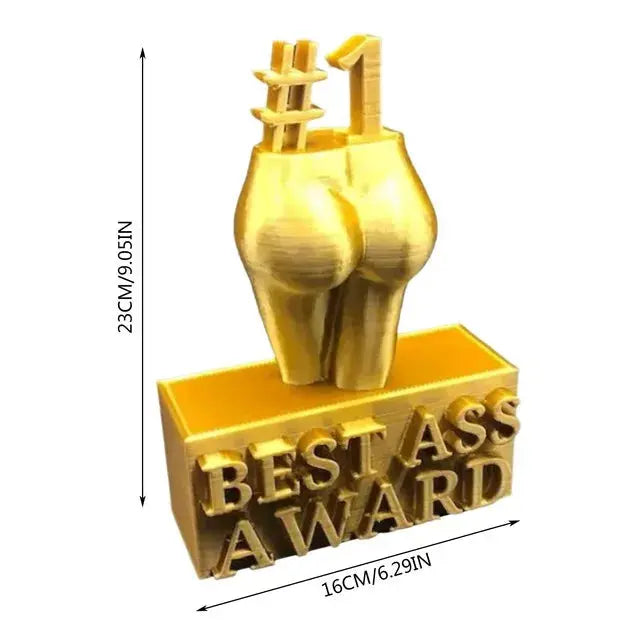 Best Ass Award Creative Best Boobs Award   Gold Ornament Trophy Statue Funny Creativity Resin Home Decorations Gifts Fit2Great