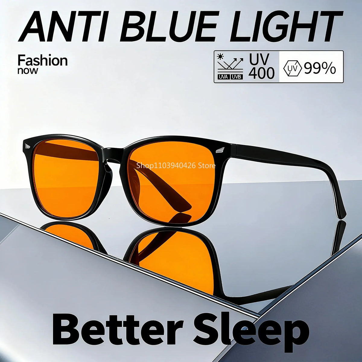 Blue Light Glasses Men Sleep Glasses For Blue Light Blocking Red Lens For Computer Gaming Reduce Eyestrain Bluelight Glasses Fit2Great