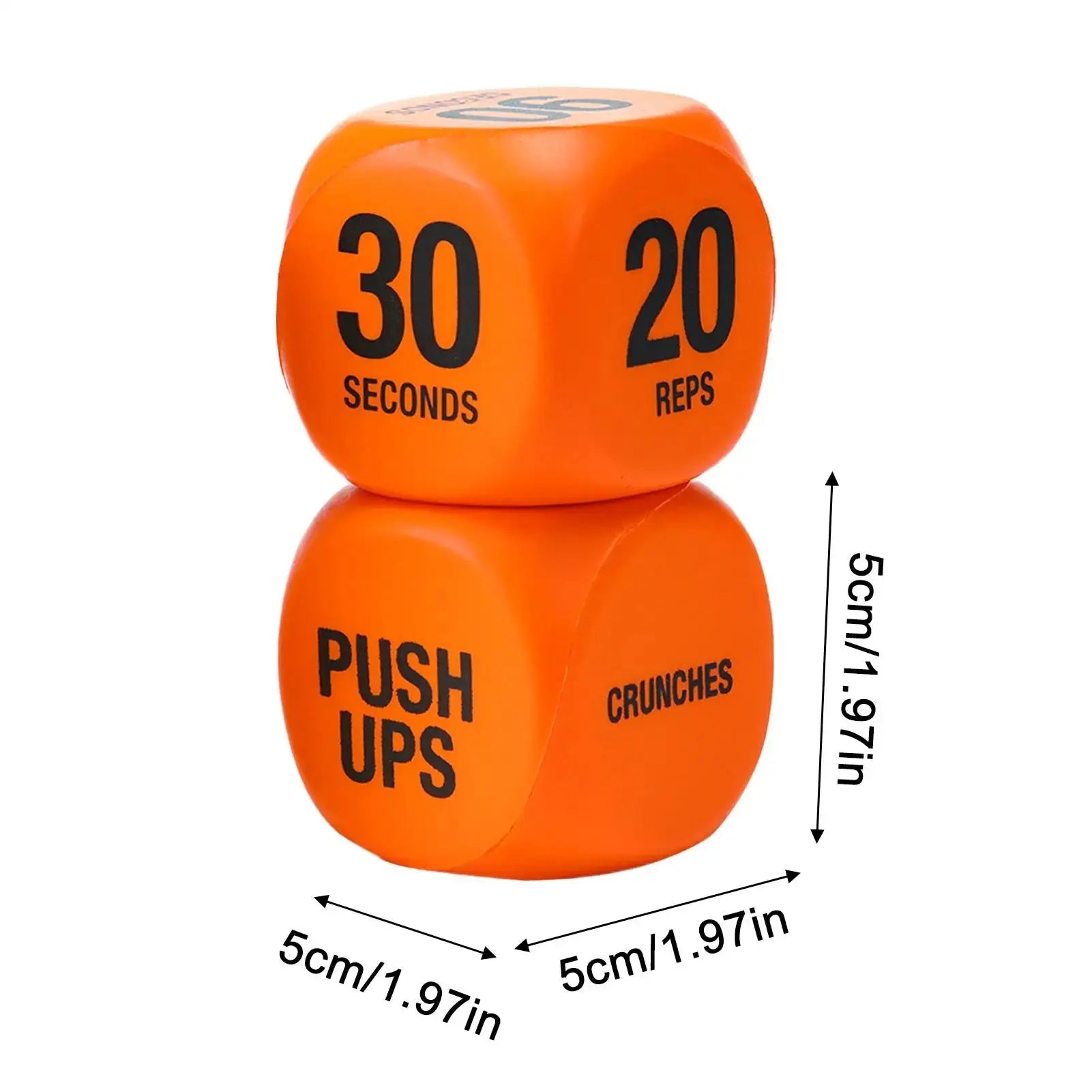 Fitness Dice 1-Pair Exercise Dice Game Workout Equipment Funny Strength Training Equipment for Women Teens Squats Push Up Sports Fit2Great