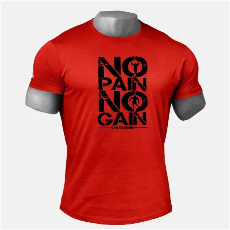 Gym Clothing Men workout T Shirt NO PAIN NO GAIN - Fit2Great