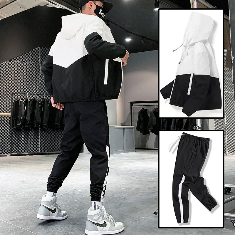 Men Tracksuit Casual Joggers