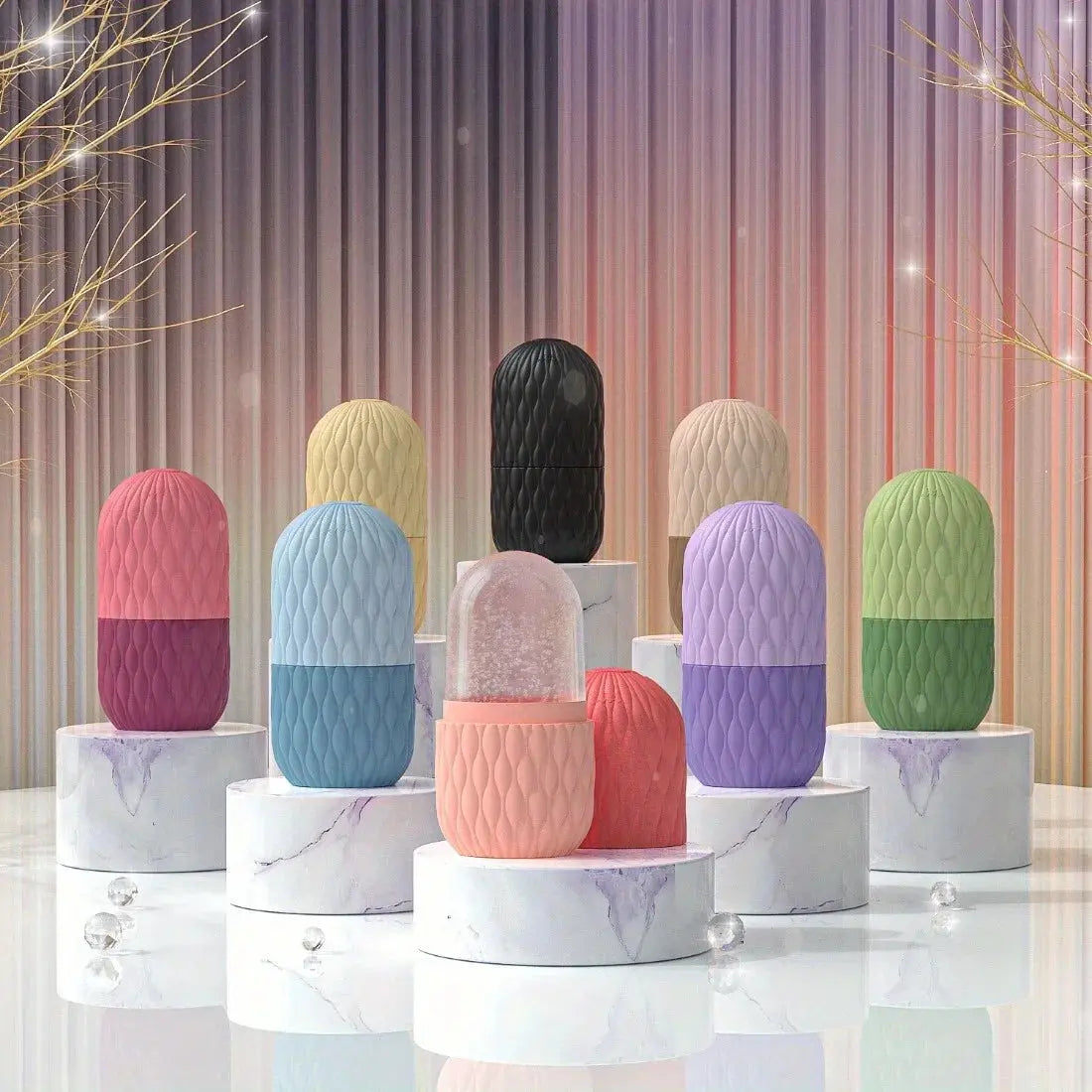 Ice Face Roller for Skin Care | Reusable Silicone Facial Ice Massage Tool