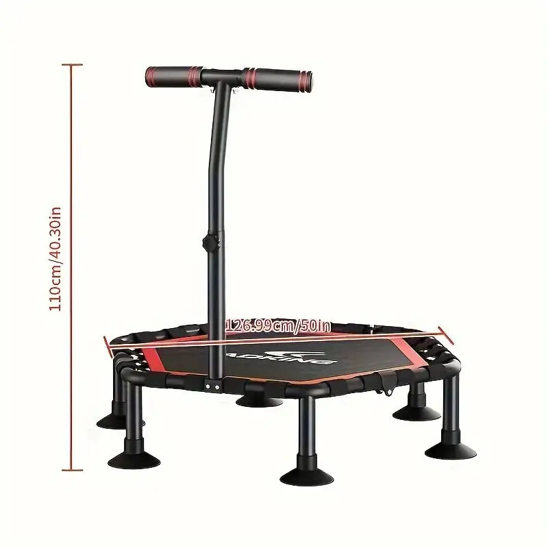 Indoor Fitness Trampoline with Handrail TM