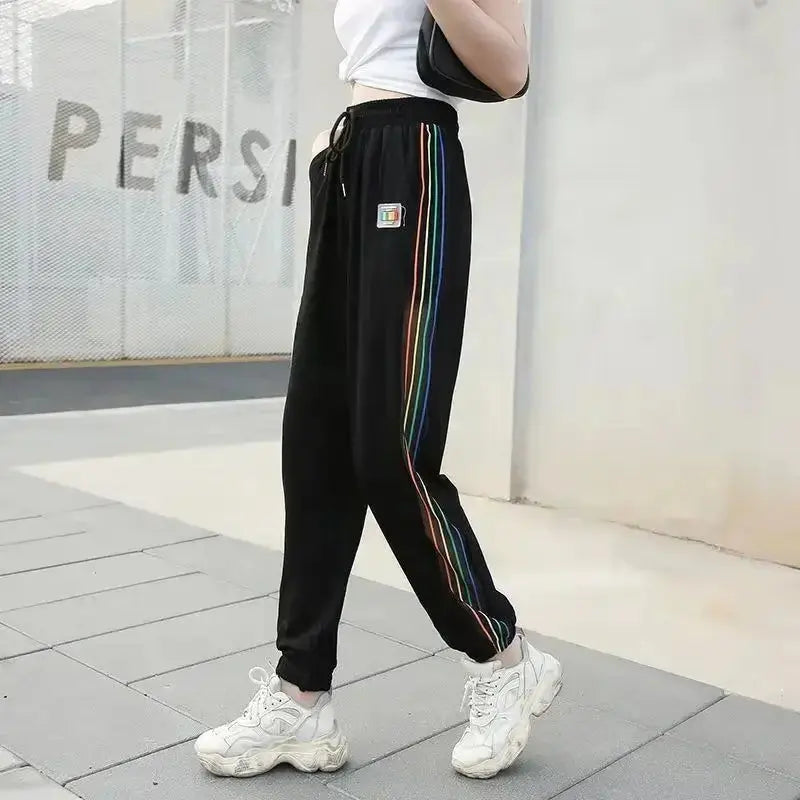 Joggers White Female Pants Fitness Elastic Waist Trousers for Women Clothes Sweatpants Jogging Harem Black with Pockets Sports G Fit2Great