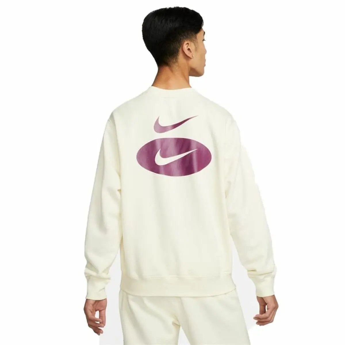 Men’s Sweatshirt without Hood Nike Swoosh League White Nike