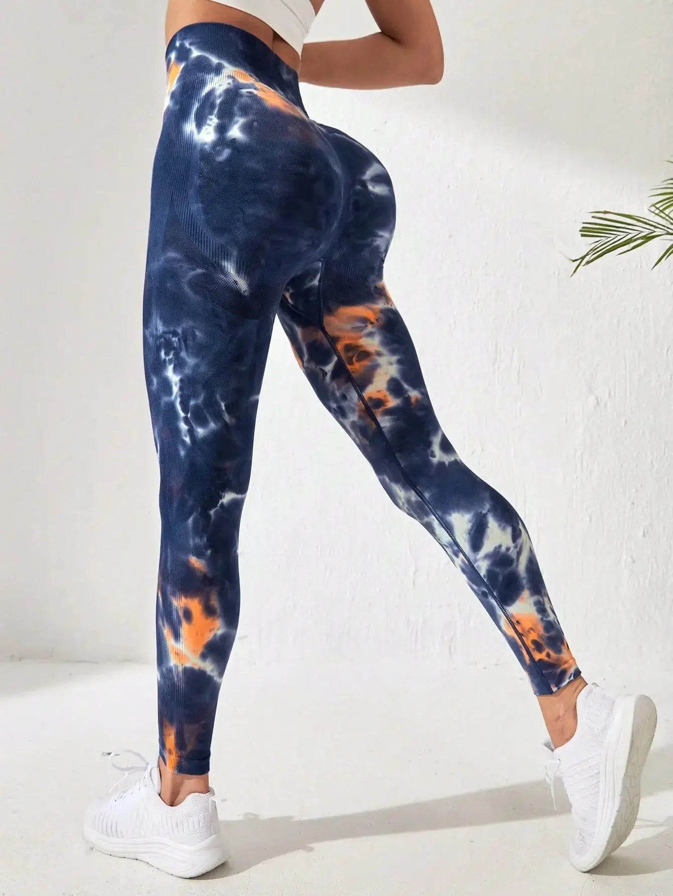 New Tye Die Seamless Yoga Pants 3D Printed Women High Waist Lifting Hip Honey Peach Hip Fitness Gym Leggings Running Sport Pants Fit2Great