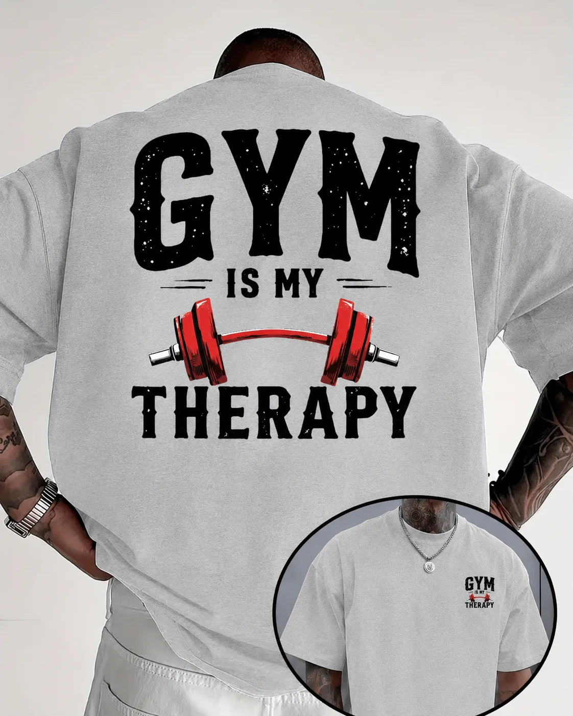 Men's Gym Relax Print T Shirt Soft Breathable Fitness Tee with Bold Workout Graphics Men's Clothing Summer Short Sleeve T-Shirt Fit2Great