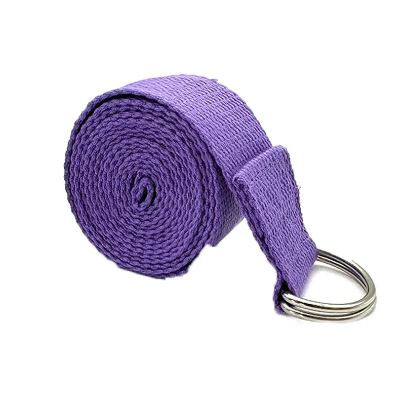 Adjustable D-Ring Buckle Yoga Strap