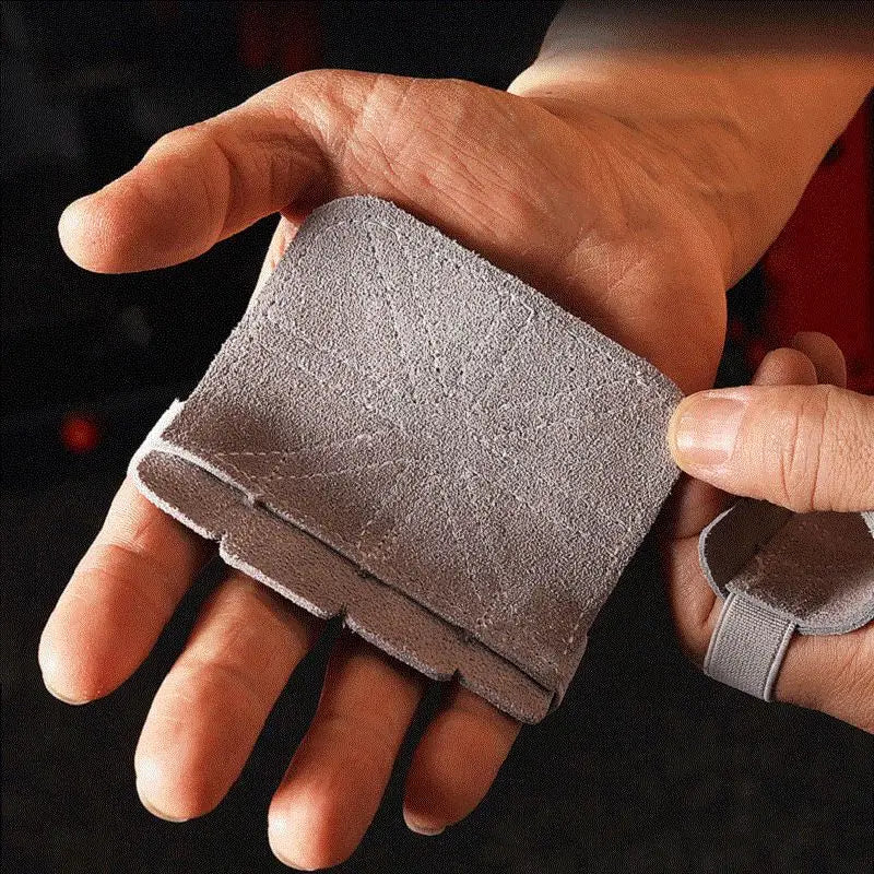 Weightlifting Cowhide Gloves