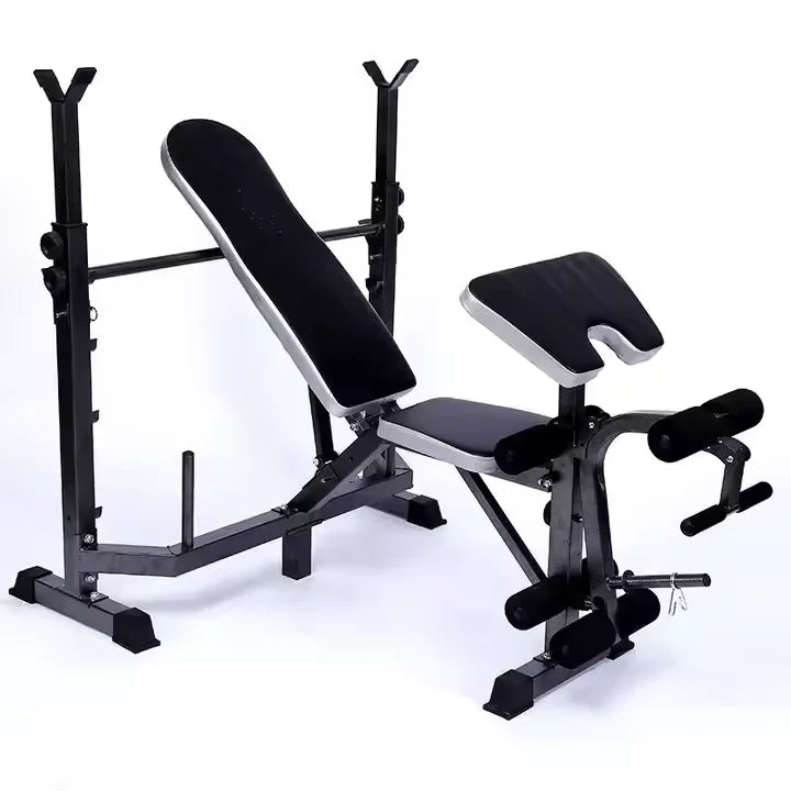 Indoor Metal Weight Lifting Bench with Dumbbell Rack