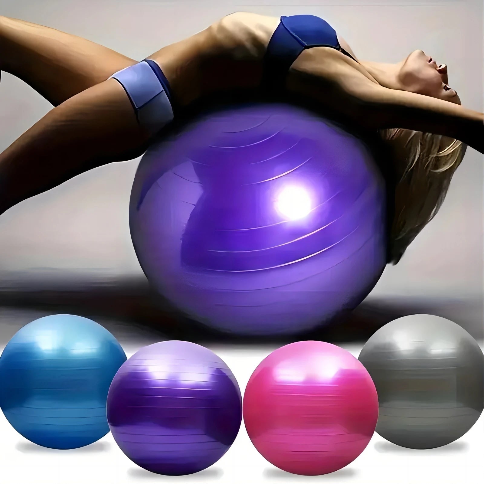 Thickened PVC Fitness Yoga Ball