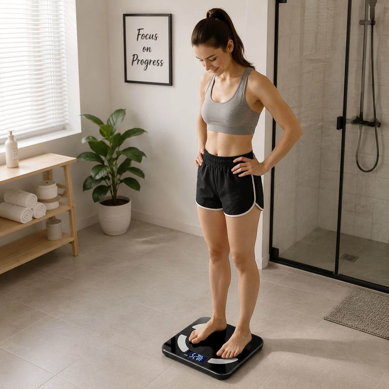 Smart Body Weight & Body Fat Scale – 17 Health Metrics with App