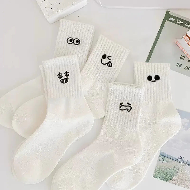 5 Pairs Cool Women Sport Socks