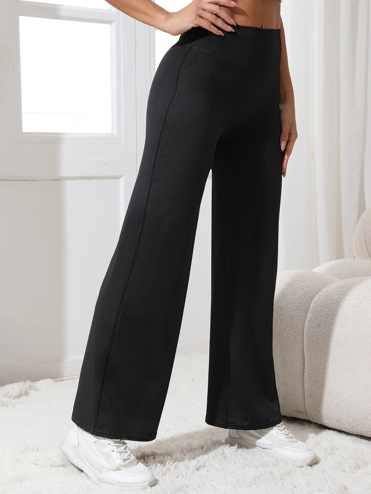 Yoga Pants Women High Waist Stretch Casual Soft Straight Leg Bottoms Fit2Great