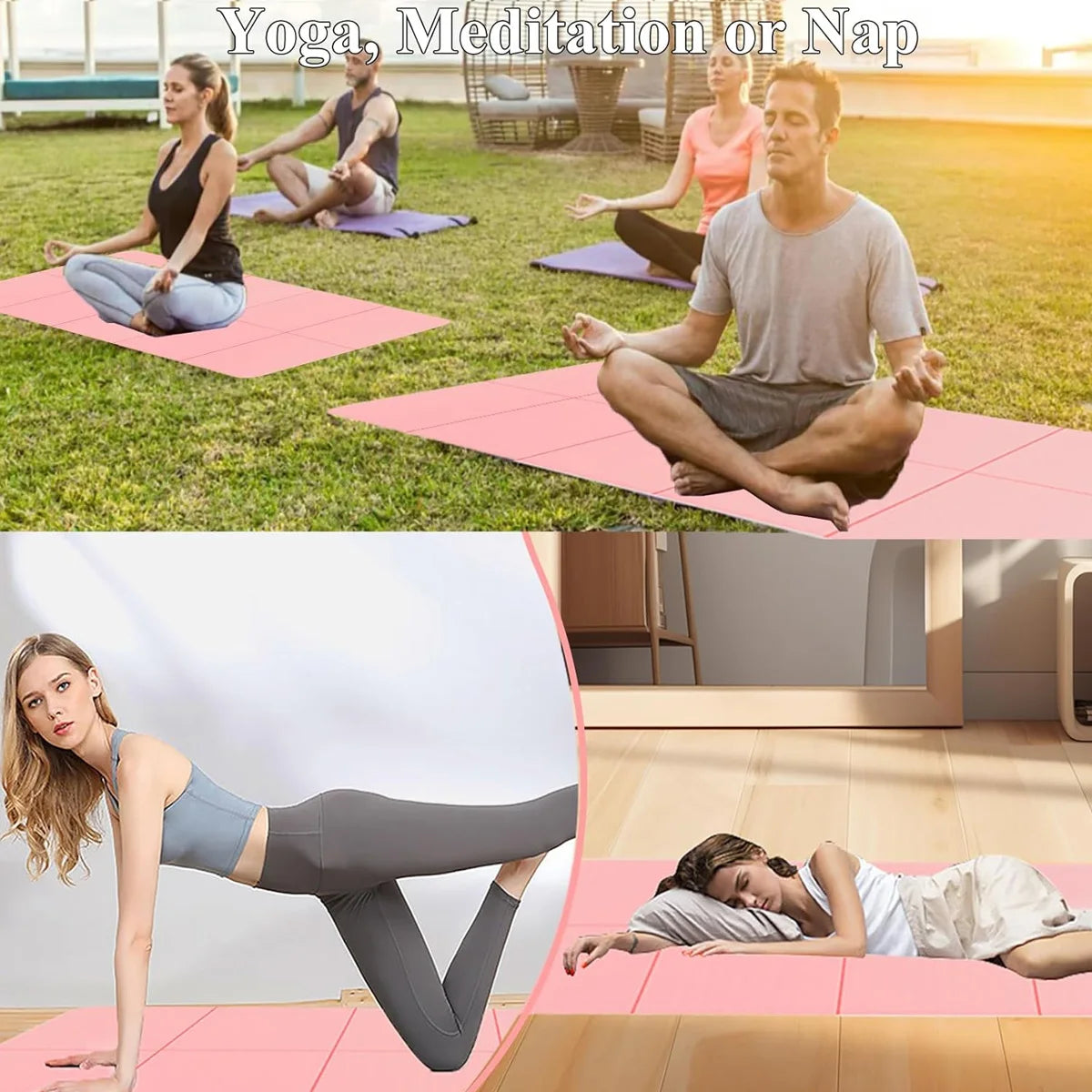 Eco-friendly TPE Foldable Fitness Mat