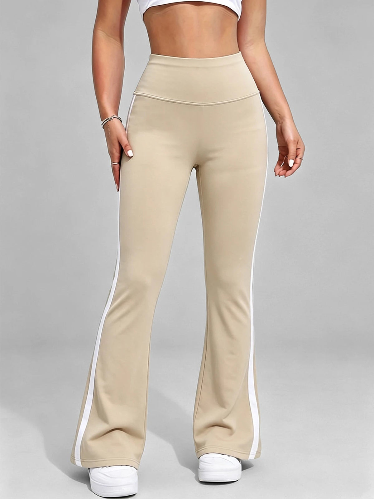 Women's Yoga Flared Pants High Waisted and Hip Lifting Tight Pants Wide Leg Fitness Workout Leggings for Running Outdoor Sports Fit2Great