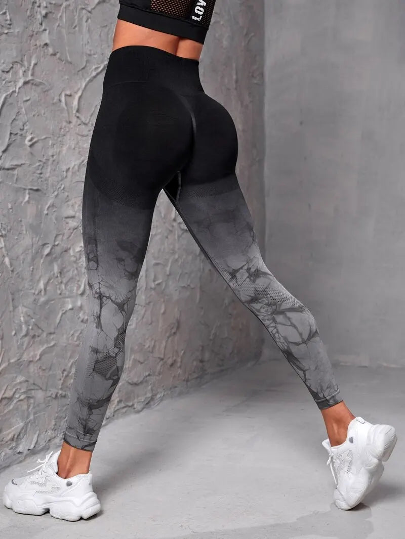 Yoga Pants Women Seamless Leggings Push Up Sports Fitness Joggings High Waist Gym Workout Scrunch Tie Dye Running Leggings Fit2Great