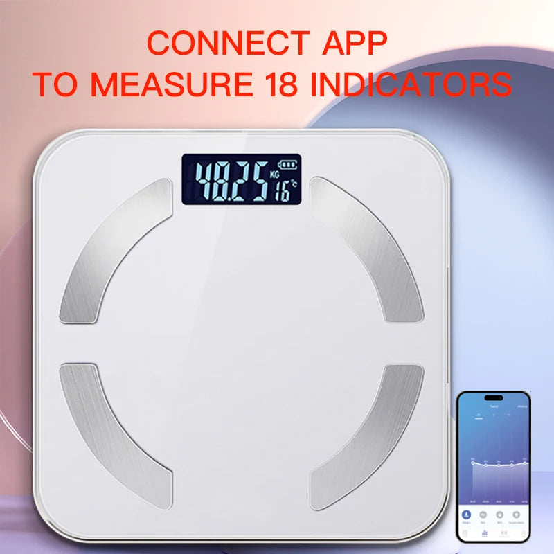 Smart Body Weight & Body Fat Scale – 17 Health Metrics with App