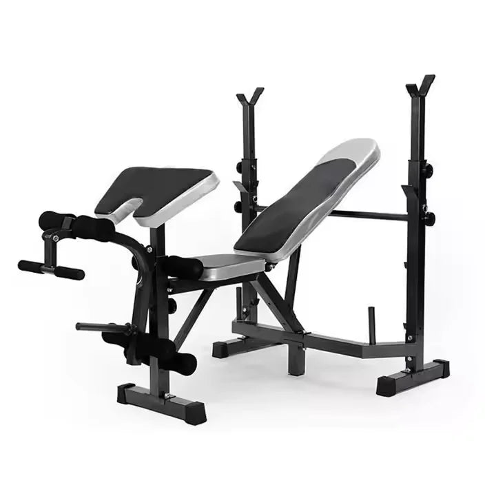 Indoor Metal Weight Lifting Bench with Dumbbell Rack