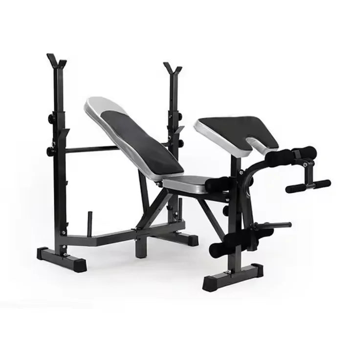 Indoor Metal Weight Lifting Bench with Dumbbell Rack