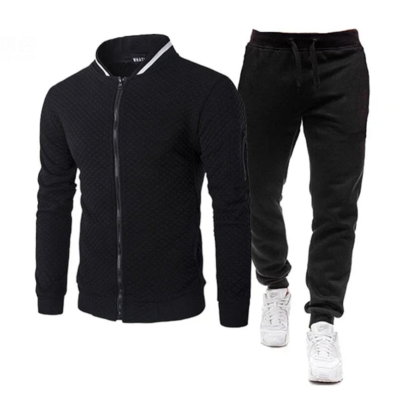 2025 New Mens Tracksuit Set Two Piece Tracksuit Men Fashion Jogging Suit Outfits Men Spring Autumn Baseball Sports Suit Set Wear Fit2Great