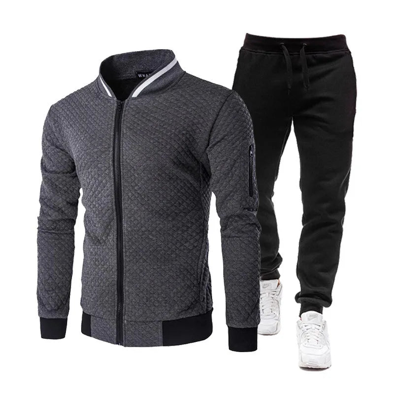 2025 New Mens Tracksuit Set Two Piece Tracksuit Men Fashion Jogging Suit Outfits Men Spring Autumn Baseball Sports Suit Set Wear Fit2Great