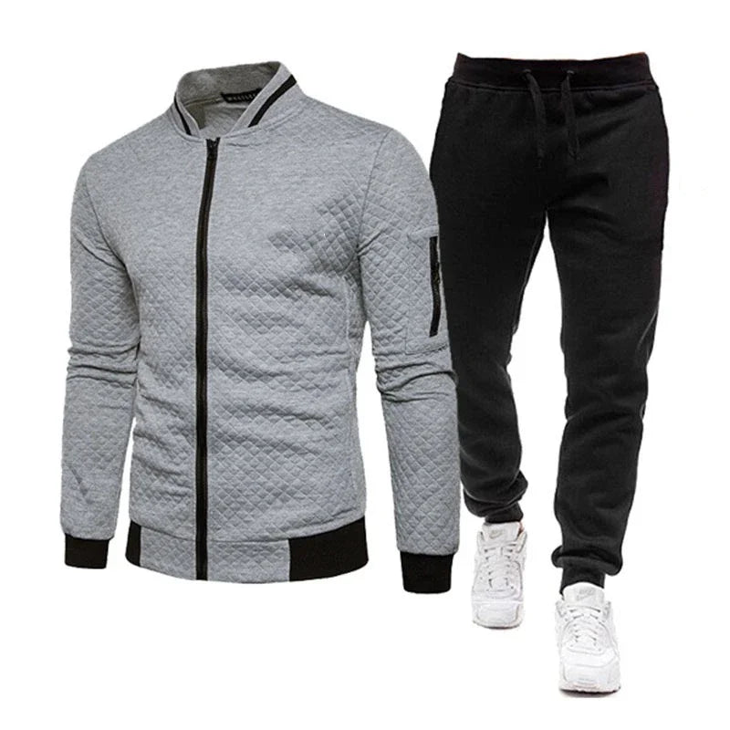 2025 New Mens Tracksuit Set Two Piece Tracksuit Men Fashion Jogging Suit Outfits Men Spring Autumn Baseball Sports Suit Set Wear Fit2Great