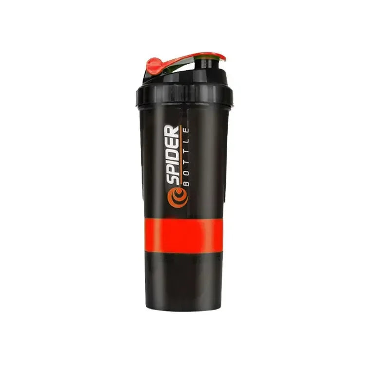 3-Layer Protein Shaker Bottle – Portable Powder & Supplement Mixing Cup