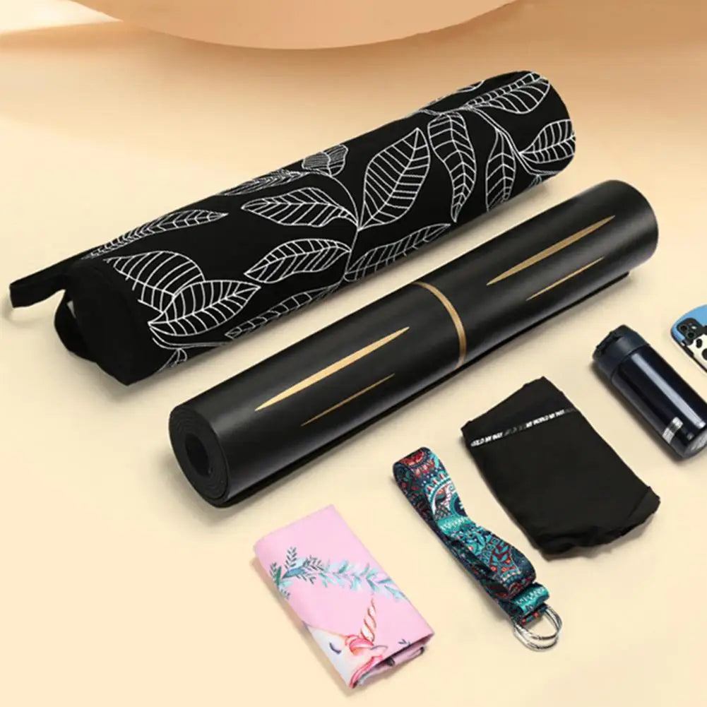 Yoga Mat Bag Pilates Fitness Workout Leaf Print