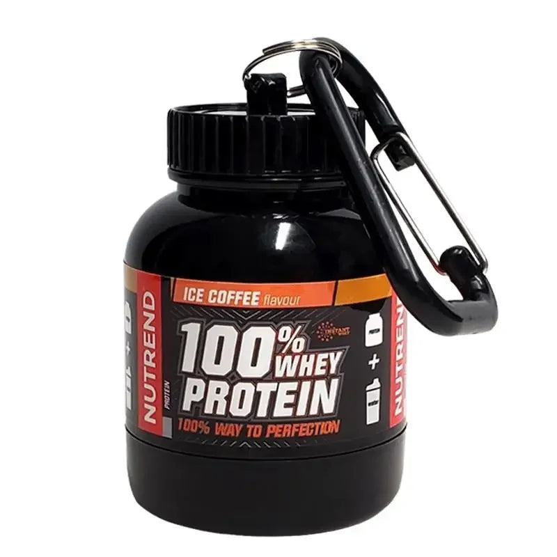 Portable Protein Powder Supplement Container – Lightweight Storage Bottle