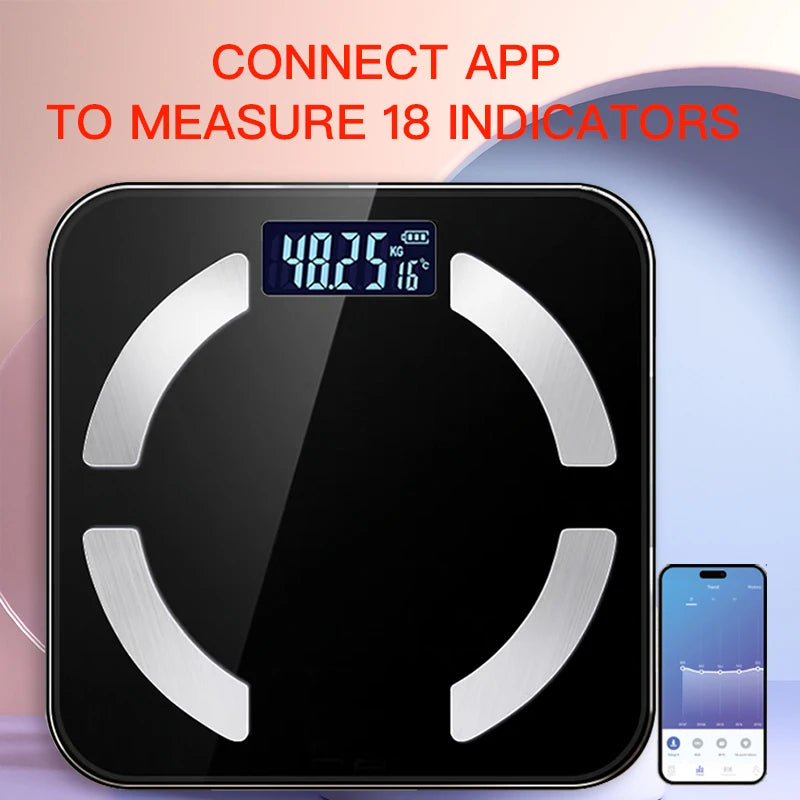 Smart Body Weight & Body Fat Scale – 17 Health Metrics with App
