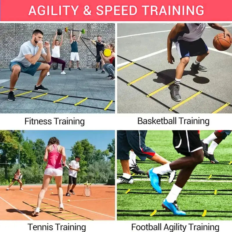 Sports Agility Ladder | Adjustable Speed & Footwork Training Ladder
