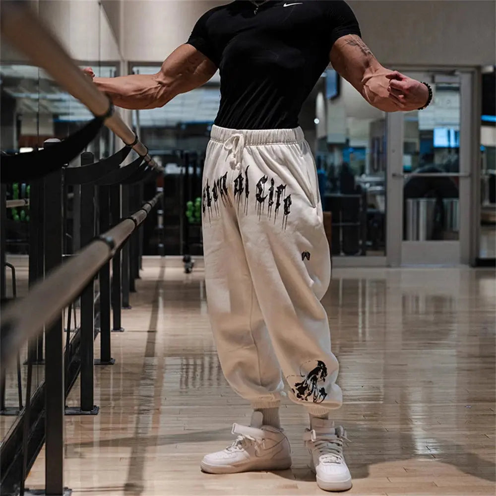 Spring and Autumn new men's gym jogging pants casual sports pants sports leggings  fitness and bodybuilding pants Fit2Great