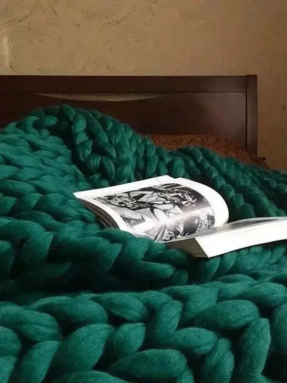 Weighted Knitted Weighted Blanket Queen Size Handmade Minky Chunky Throw Blanket Soft And Breathable Best Gift For Christmas Fit2Great