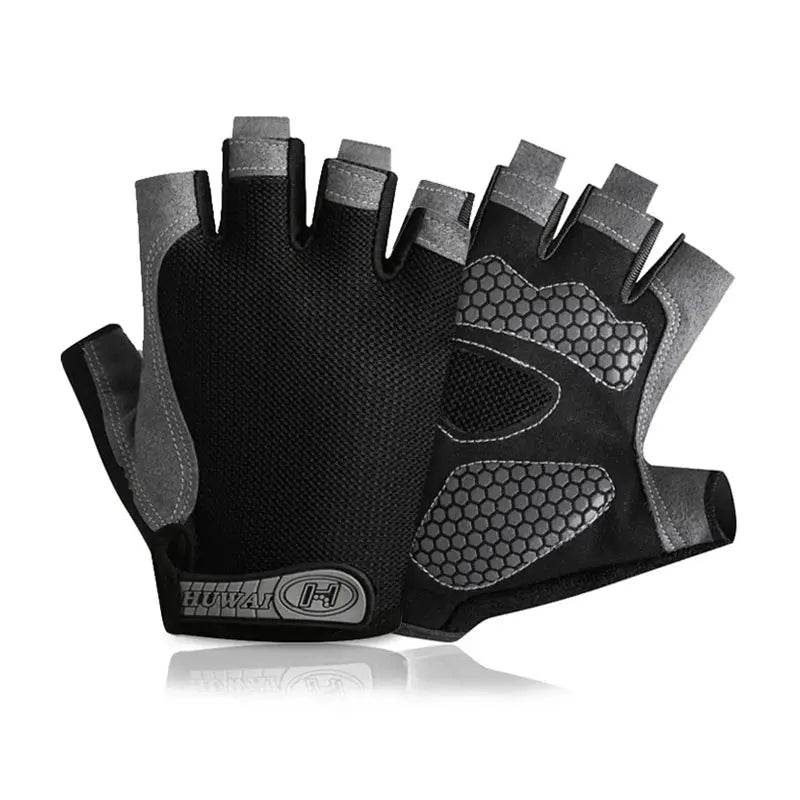 Breathable Anti-Slip Half Finger Gloves – Unisex Cycling - Fit2Great